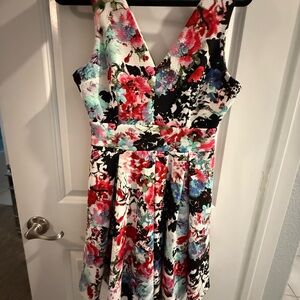 New Floral Sleeveless Dress